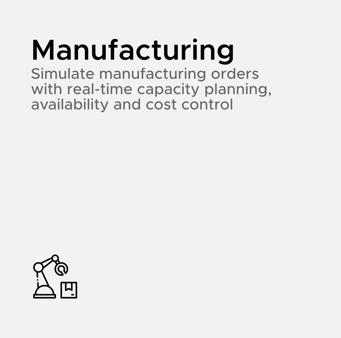 Odoo Manufacturing Module