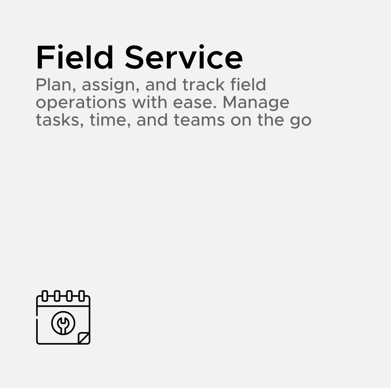 Odoo Field Service Module